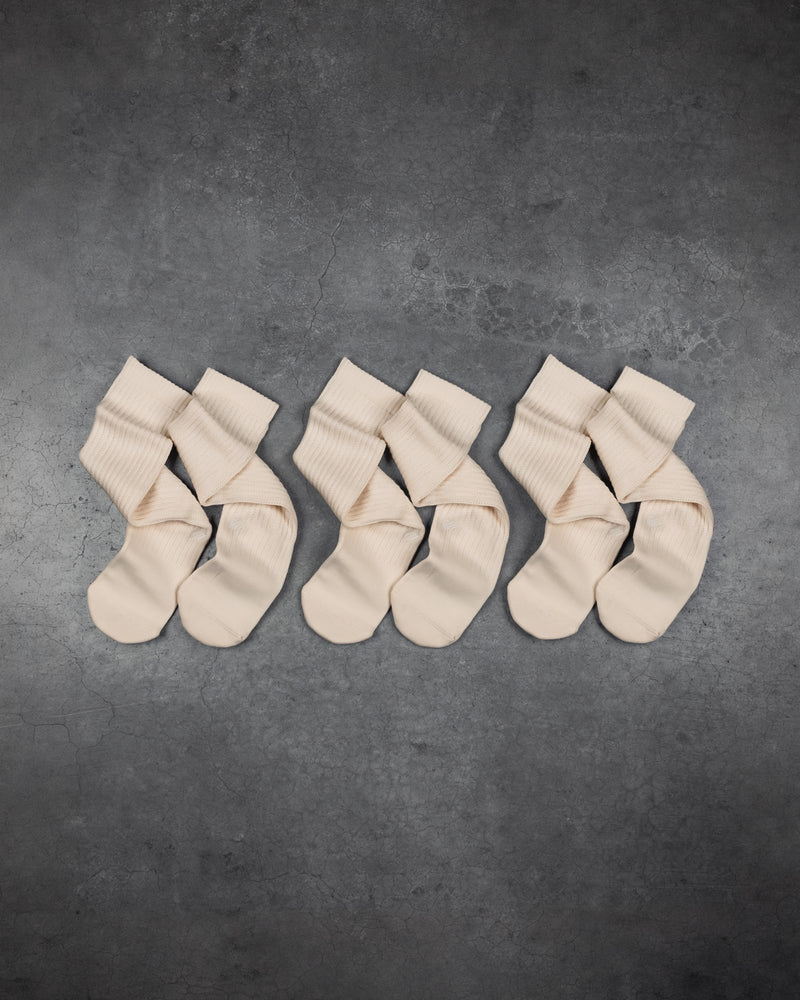 3-Pack Vintage Slouch Socks - Off White