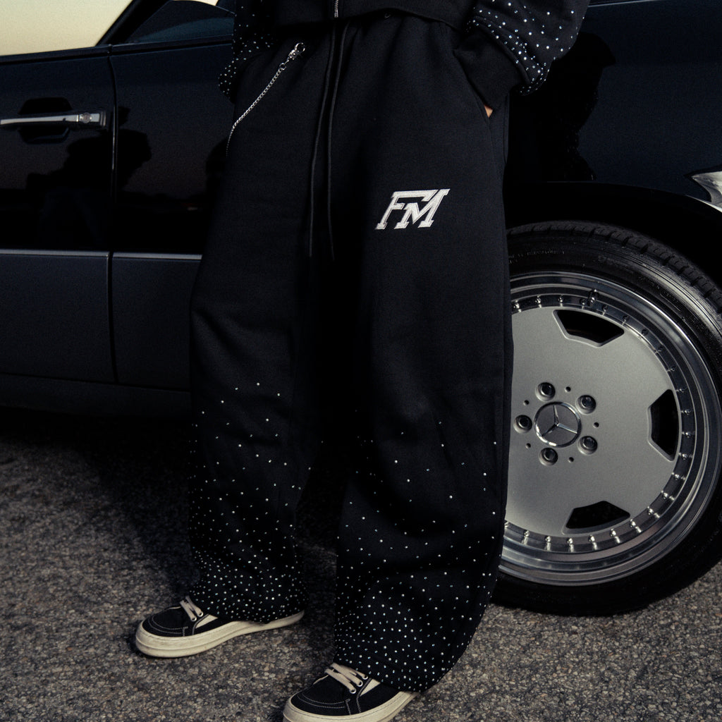 Mirror Fade Sweatpants - Black