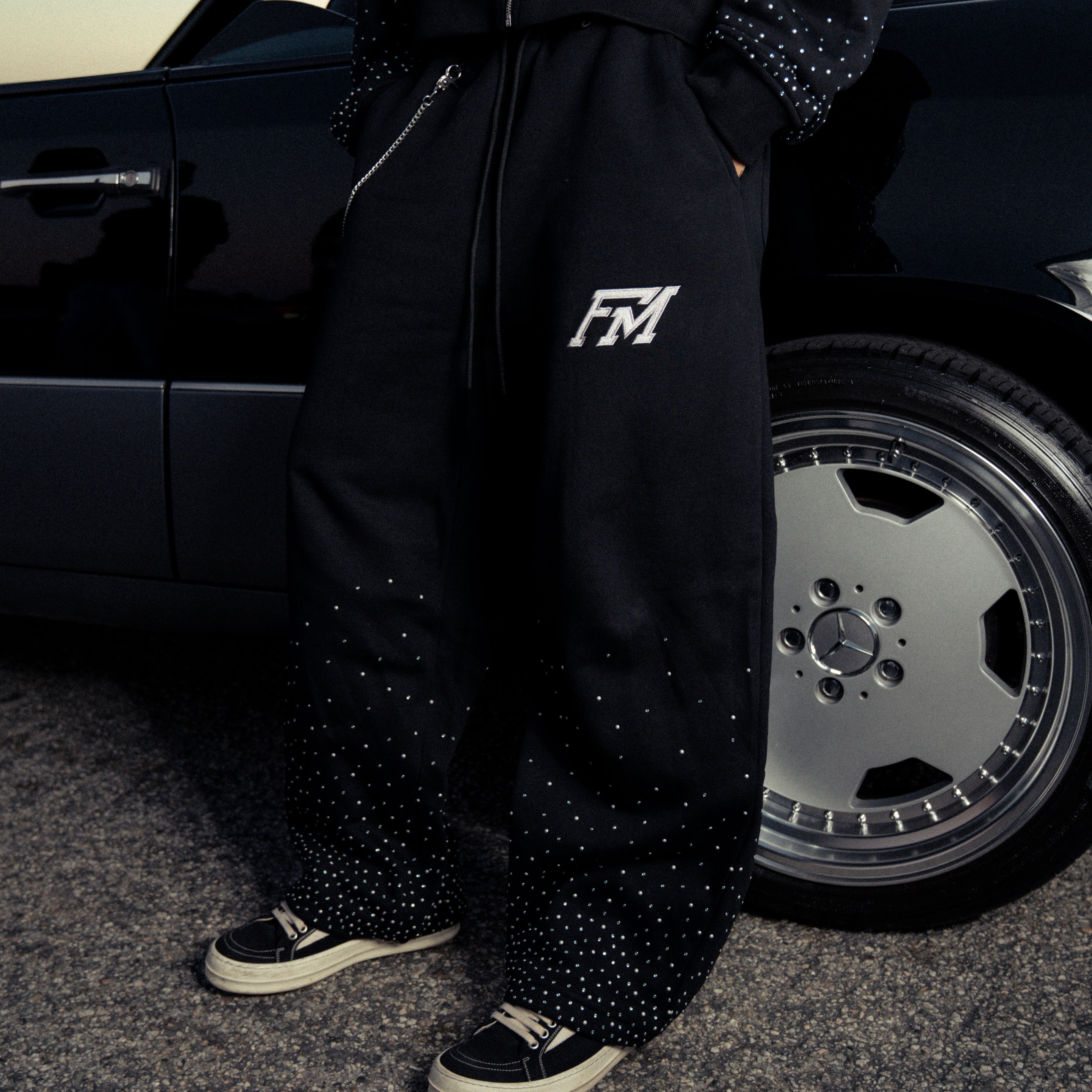 Mirror Fade Sweatpants - Black