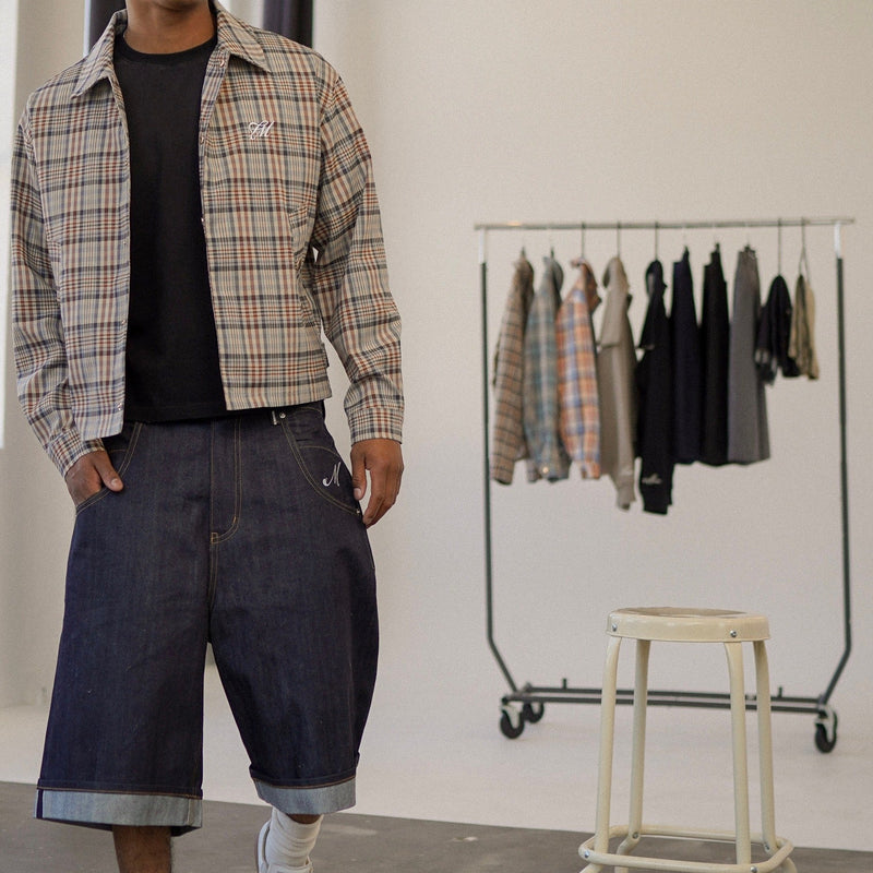 Plaid Overshirt - Cream