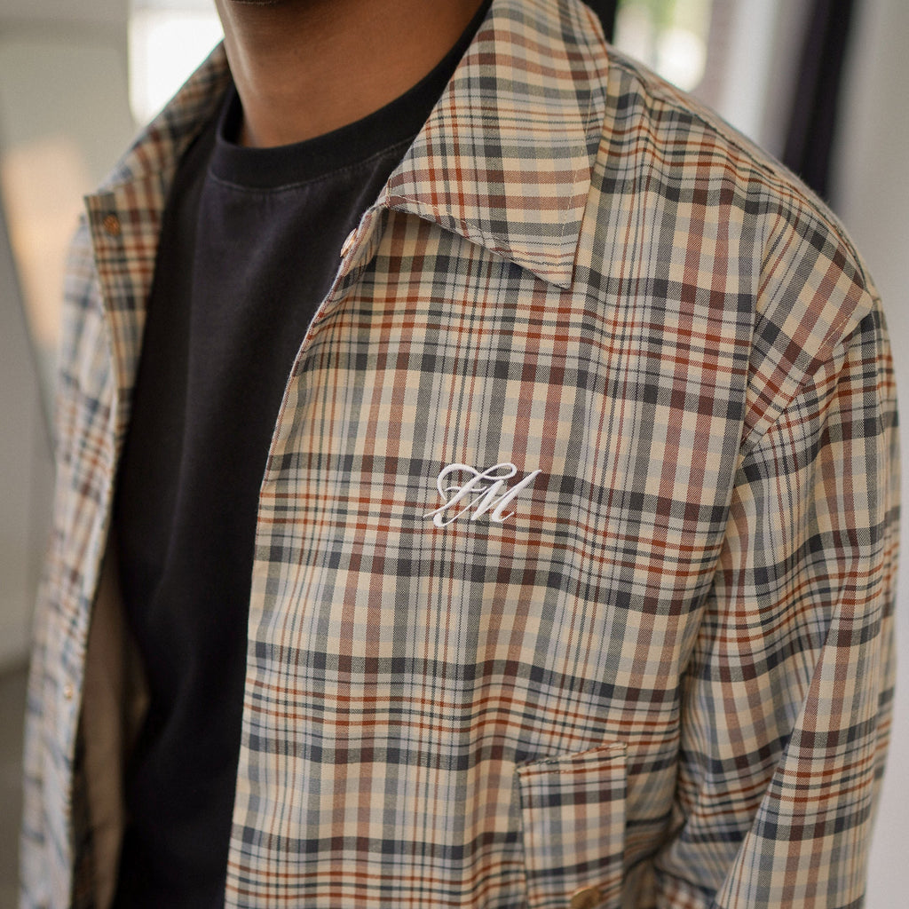 Plaid Overshirt - Cream