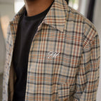 Plaid Overshirt - Cream