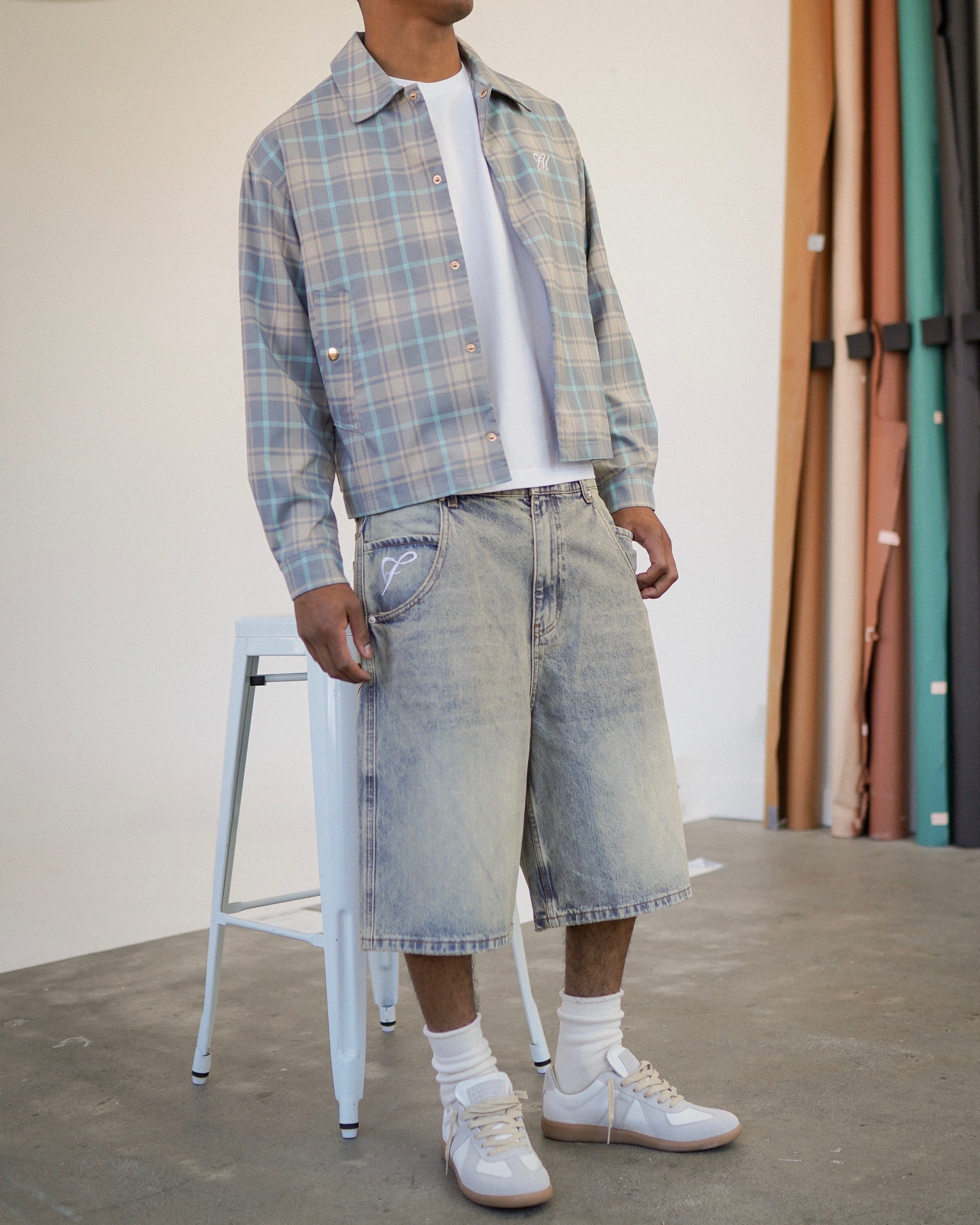 Denim Shorts - Light Stone Wash