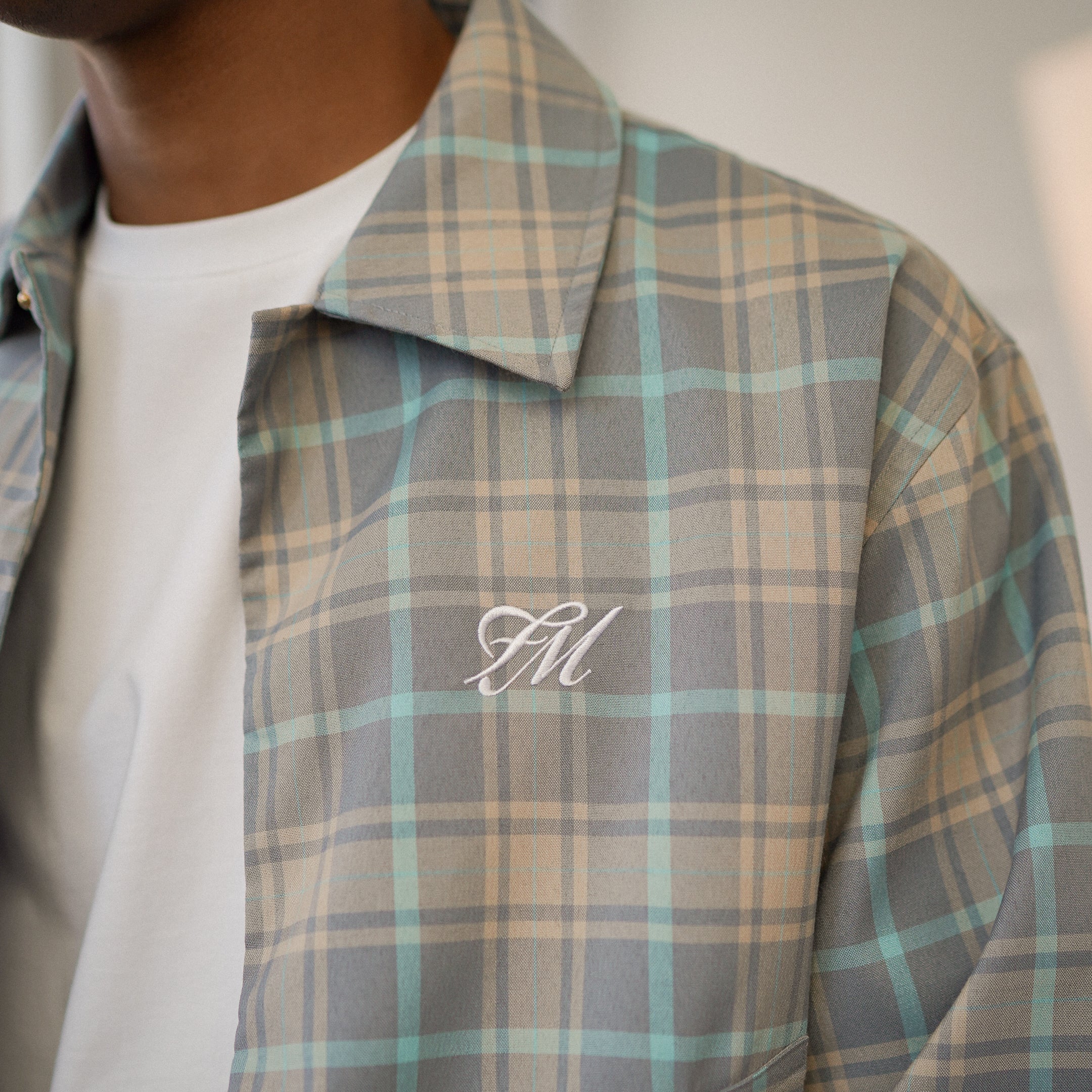 Plaid Overshirt - Summer Blue