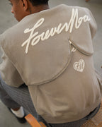 Signature FM Zip Hoodie - Slate Grey