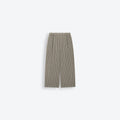 Baggy Striped Trousers - Tan
