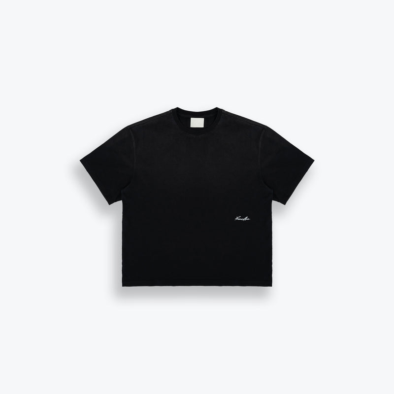 Signature Script Tee - Black