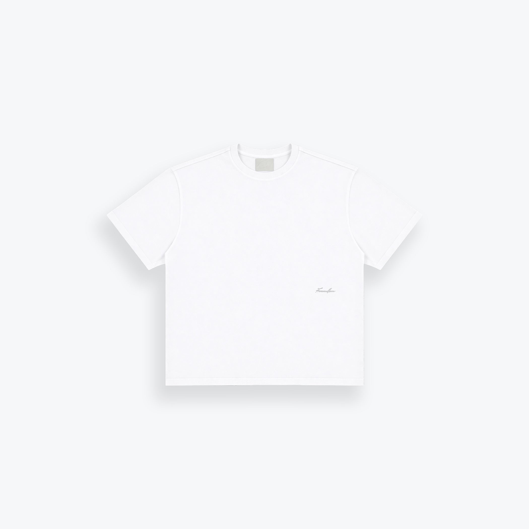 Signature Script Tee - White