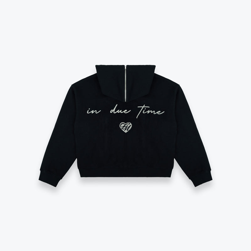 Signature FM Zip Hoodie - Classic Black