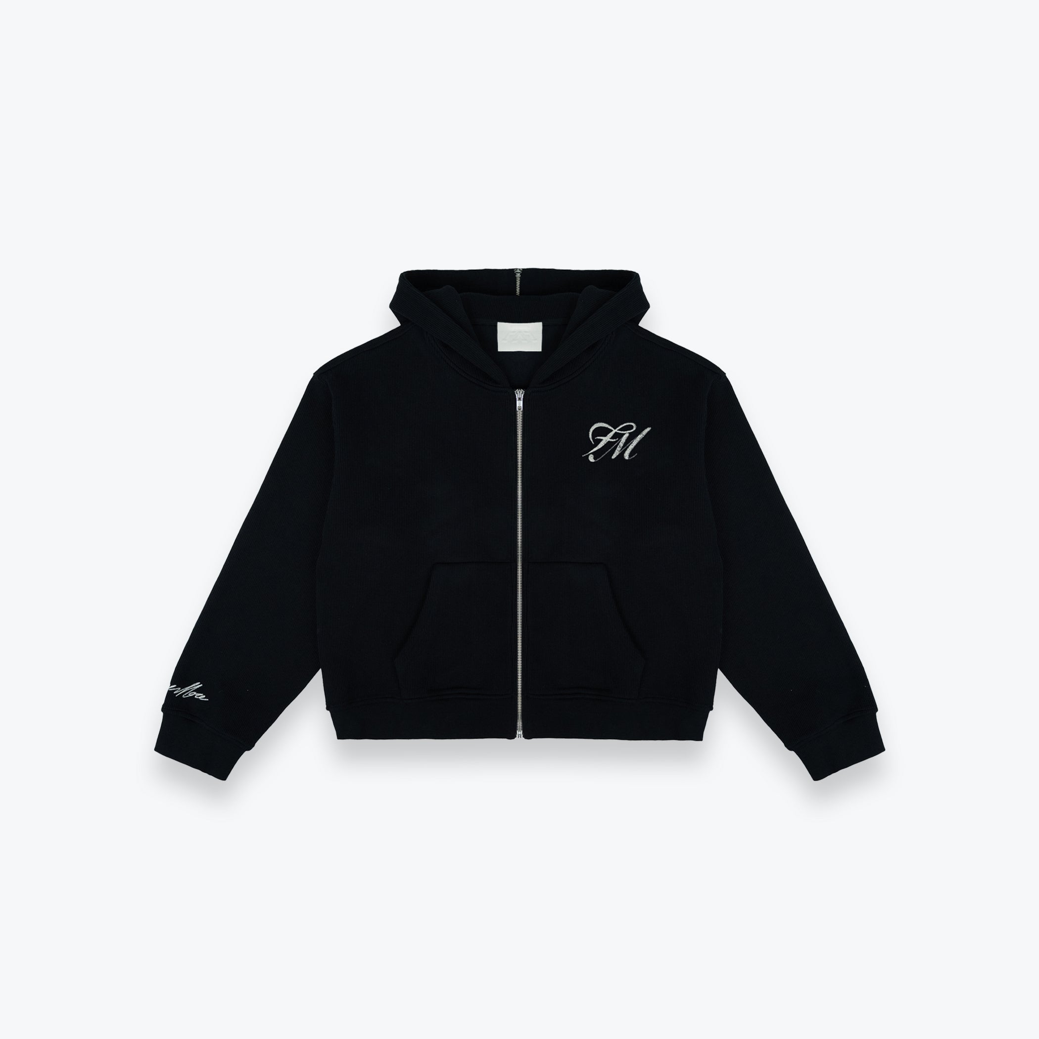 Signature FM Zip Hoodie - Classic Black